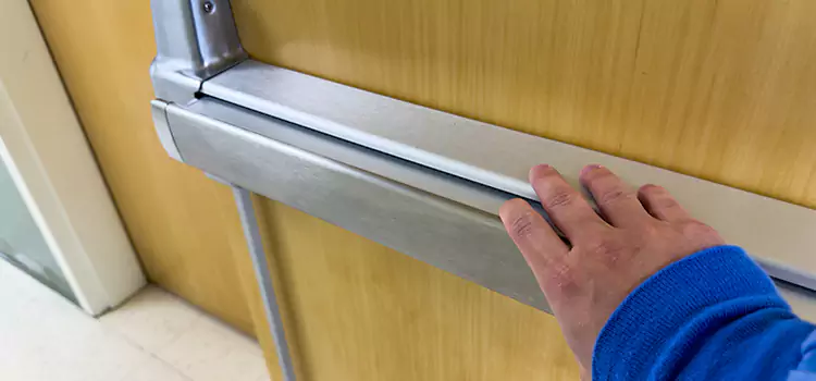 Installing a Push Bar on a Door Medina